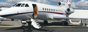 business aviation and climate change image of plane boarding