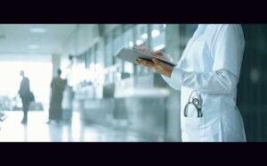 blockchain transaction nurse buys crypto photo
