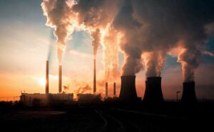 carbon retirement image of factory smoke industrial