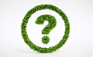 carbon offsets issues green plant ring illustration